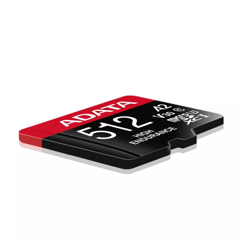 MicroSDXC atminties kortelė ADATA 512GB UHS‑I U3 V30 Class 10 A2, 100/85 MB/s, atspari vandeniui