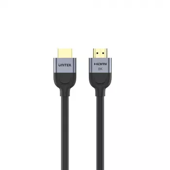 HDMI kabelis UNITEK C11086GY01-1.5M 1,5 m 48 Gbit/s ARC juoda pilka