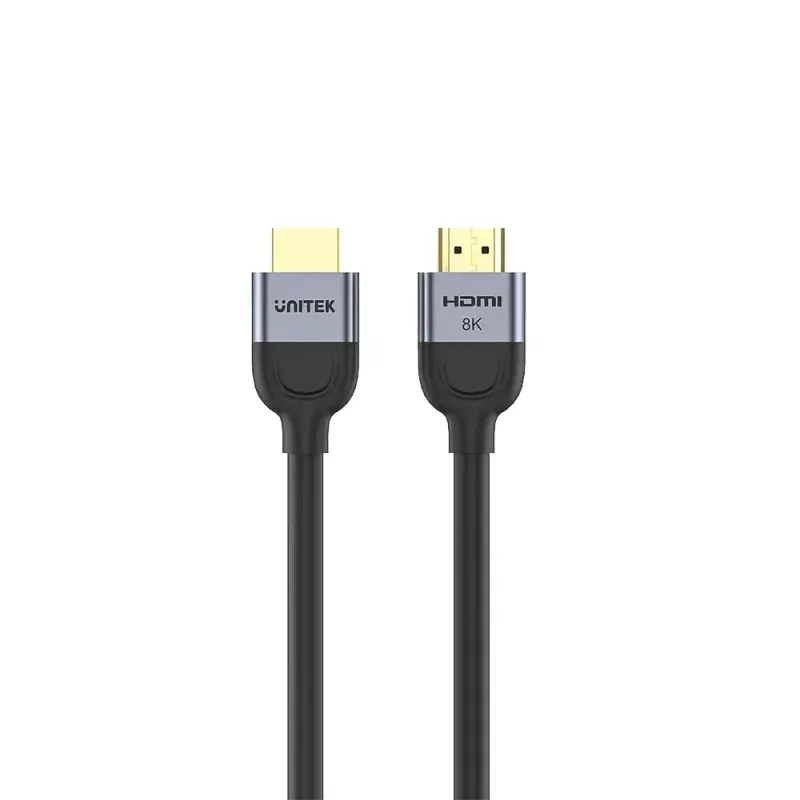 HDMI kabelis UNITEK C11086GY01-1.5M 1,5 m 48 Gbit/s ARC juoda pilka
