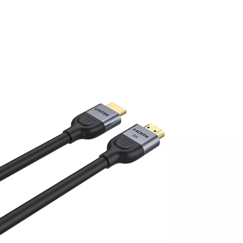 HDMI kabelis UNITEK C11086GY01-1.5M 1,5 m 48 Gbit/s ARC juoda pilka