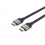 HDMI kabelis UNITEK C11086GY01-1M 1m 2.1 48 Gbit/s Juodas Pilkas