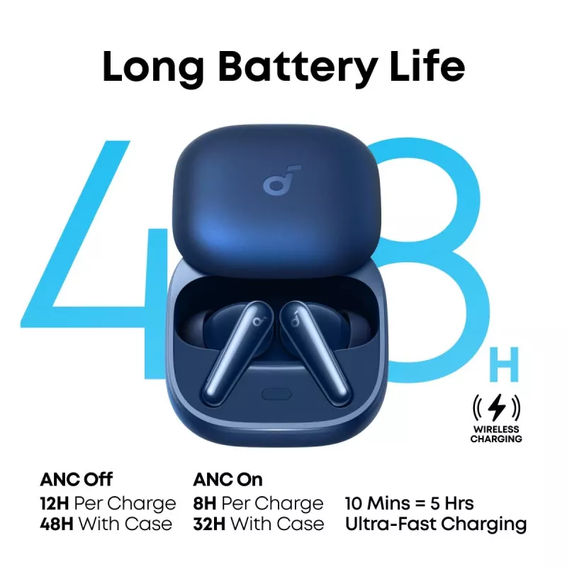 ANKER Soundcore Liberty 5 belaidės ausinės – mėlynos