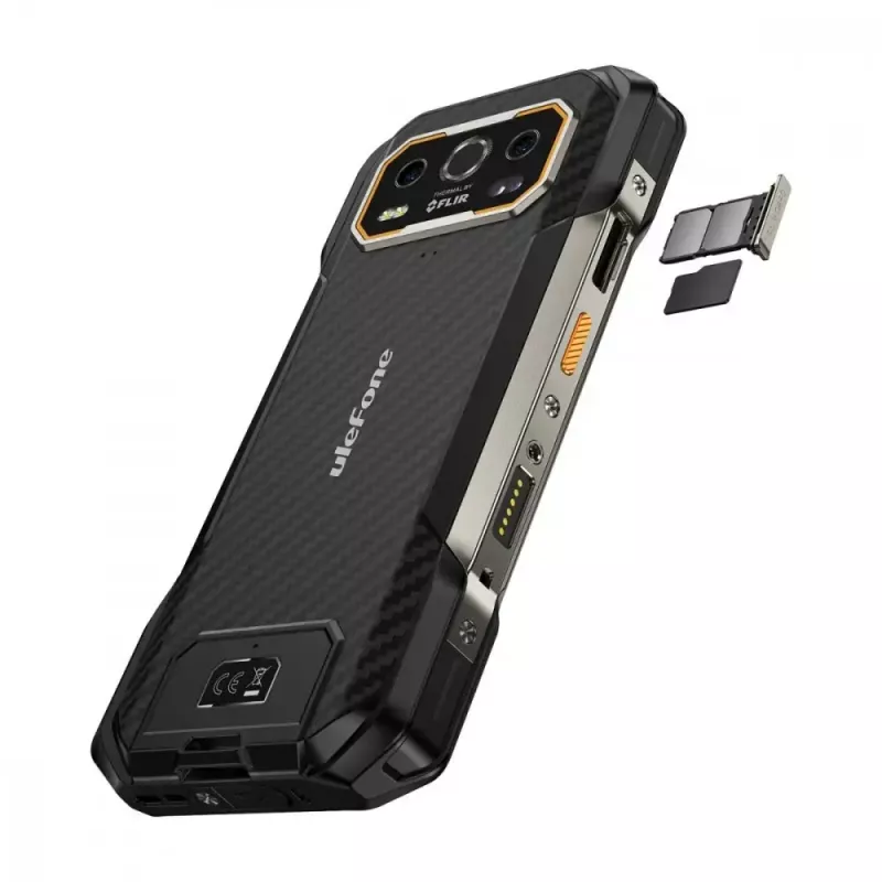 Išmanusis telefonas UleFone Armor 27T 6.58 colio 12GB RAM 256GB Juodas, energijos klasė A