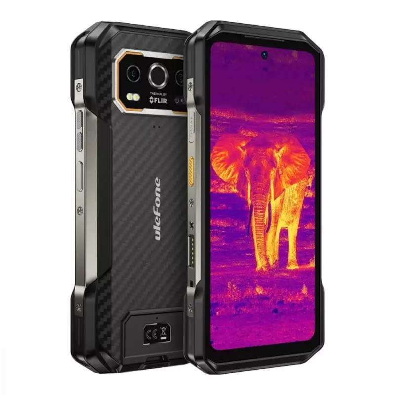 Išmanusis telefonas UleFone Armor 27T 6.58 colio 12GB RAM 256GB Juodas, energijos klasė A