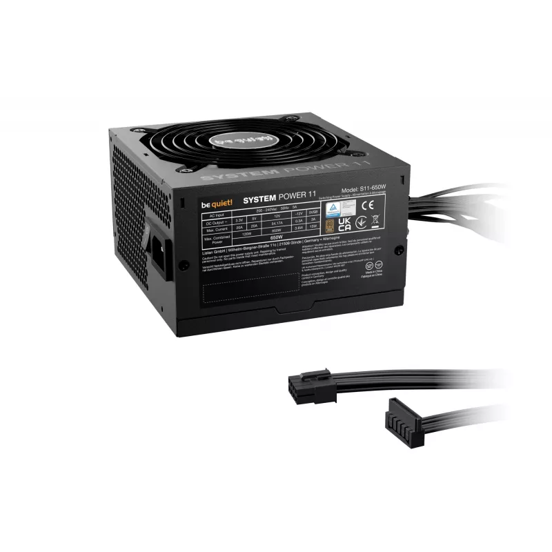 be quiet! System Power 11 650W maitinimo blokas 20+4 pin ATX ATX juodas