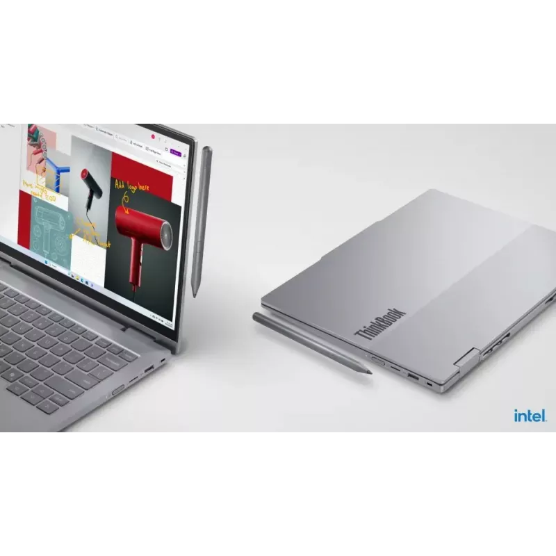 Nešiojamas kompiuteris Lenovo ThinkBook 14 G5 2in1 14,0 colio Ultra 5 225U 16GB 512GB INT W11Pro Liečiamas Luna Pilka