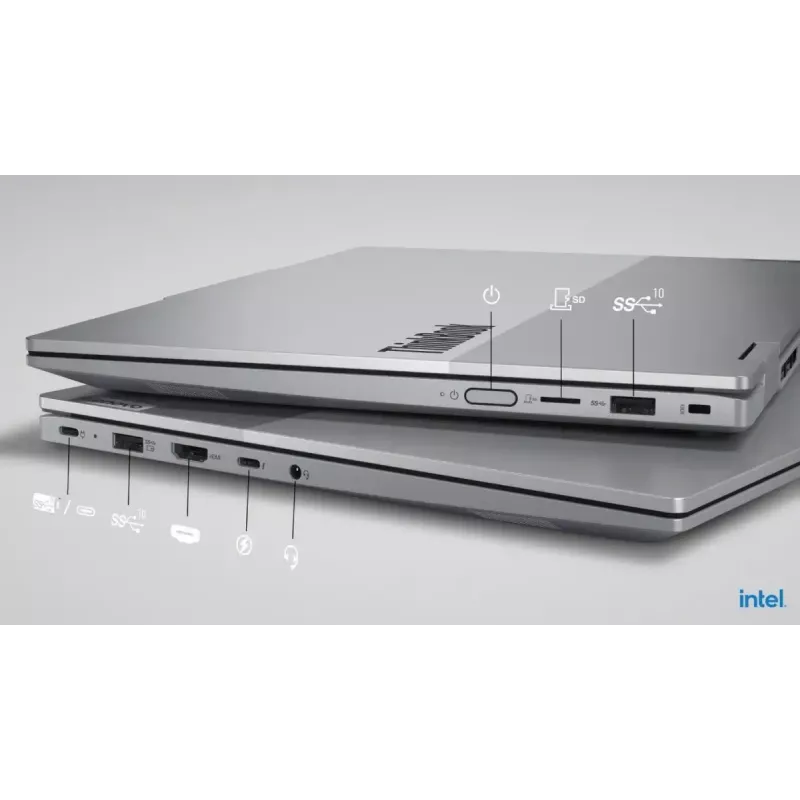 Nešiojamas kompiuteris Lenovo ThinkBook 14 G5 2in1 14,0 colio Ultra 5 225U 16GB 512GB INT W11Pro Liečiamas Luna Pilka