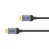 DisplayPort kabelis Unitek C1628GY01-2M — 2 m, DisplayPort 2.1, 7680×4320 @ iki 240 Hz, 32.4 kanalai, alavuota varis