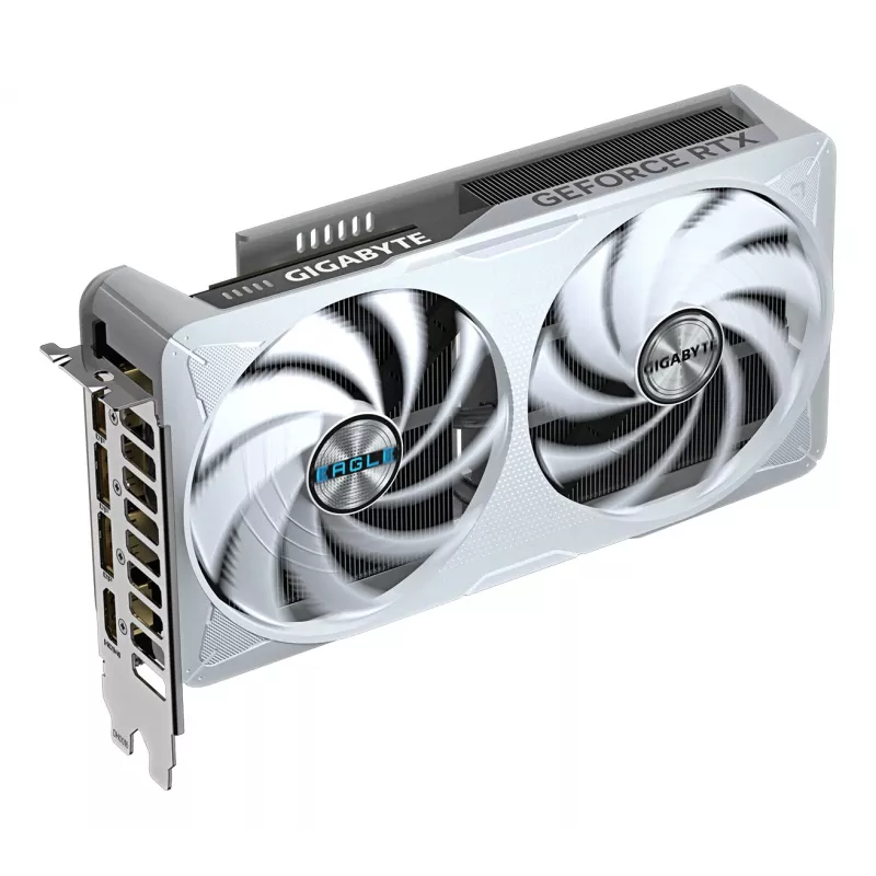 GIGABYTE GeForce RTX 5060 Ti EAGLE OC ICE 8G vaizdo plokštė – 8 GB GDDR7, 128 bit, PCI-E 5.0, 2617 MHz branduolio dažnis, 3x DisplayPort, 1x HDMI, GV-N506TEAGLEOC ICE-8GD