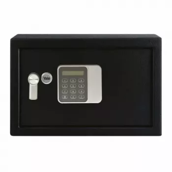 Sieninis seifas Yale YSG/250/DB2 – plieninis, kombinuotas užraktas, 16 l, juodas, tvirtinamas prie grindų/sienos