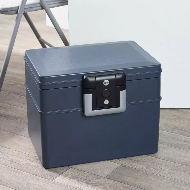 Laisvai pastatomas seifas Yale YFWC/329/KB1 16,5L raktinis užraktas juoda pilka