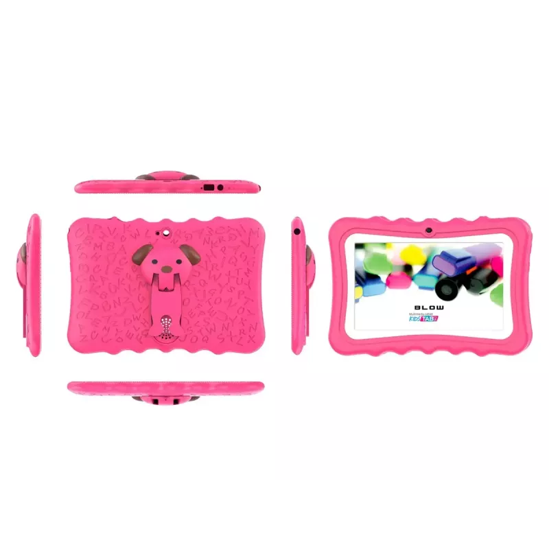 Planšetė BLOW KidsTAB7 V2 7 colių IPS HD Android 14, Allwinner A133 1.5GHz, 4GB RAM, 32GB, Rožinė