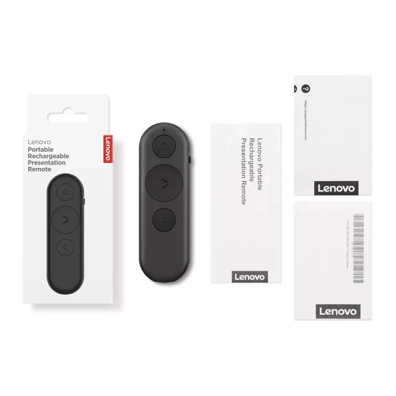 Bluetooth nuotolinio valdymo pultelis Lenovo 4XW1S62316 Universalus 30 m atstumas 3 mygtukai