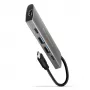 Axagon HMC-5G21 USB 10Gbps centras, 2x USB-A, 2x USB-C, HDMI 4k/30Hz, PD 60W, USB-C kabelis