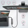 Axagon HMC-5G21 USB 10Gbps centras, 2x USB-A, 2x USB-C, HDMI 4k/30Hz, PD 60W, USB-C kabelis