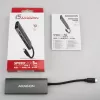 Axagon HMC-5G21 USB 10Gbps centras, 2x USB-A, 2x USB-C, HDMI 4k/30Hz, PD 60W, USB-C kabelis
