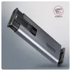 Axagon EEM2-SD2 USB-C 10Gbps – išorinė M.2 NVMe ir SATA SSD dėžutė su ekranu