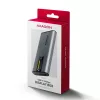Axagon EEM2-SD2 USB-C 10Gbps – išorinė M.2 NVMe ir SATA SSD dėžutė su ekranu