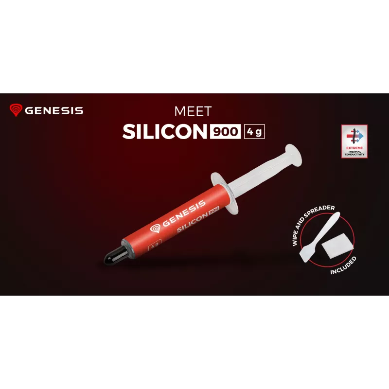 GENESIS Silicon 900 NTG-2329 termopasta, 4 g, 12,8 W/m·K