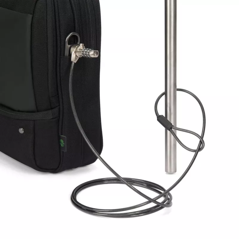 DICOTA Top Traveller Five 12-14 colių nešiojamojo kompiuterio dėklas - Juoda / 900d perdirbtas PET poliesteris