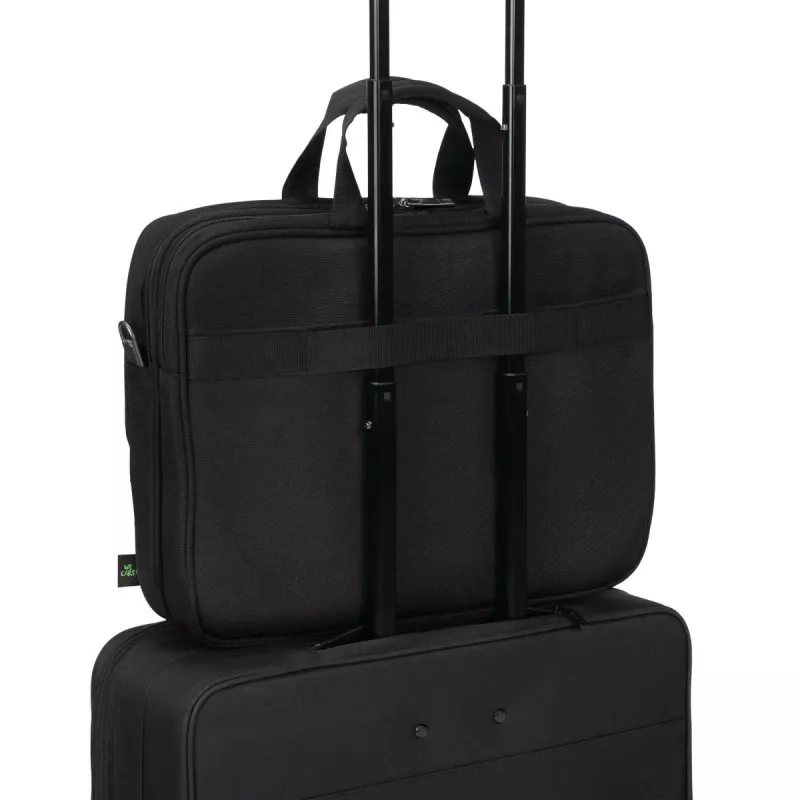 DICOTA Top Traveller Five 12-14 colių nešiojamojo kompiuterio dėklas - Juoda / 900d perdirbtas PET poliesteris