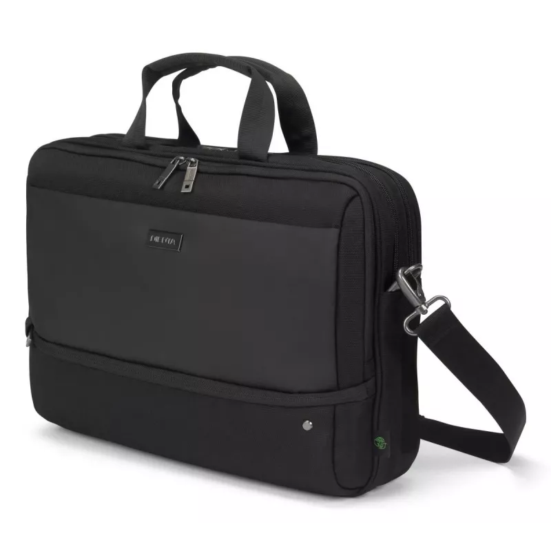 DICOTA Top Traveller Five 12-14 colių nešiojamojo kompiuterio dėklas - Juoda / 900d perdirbtas PET poliesteris