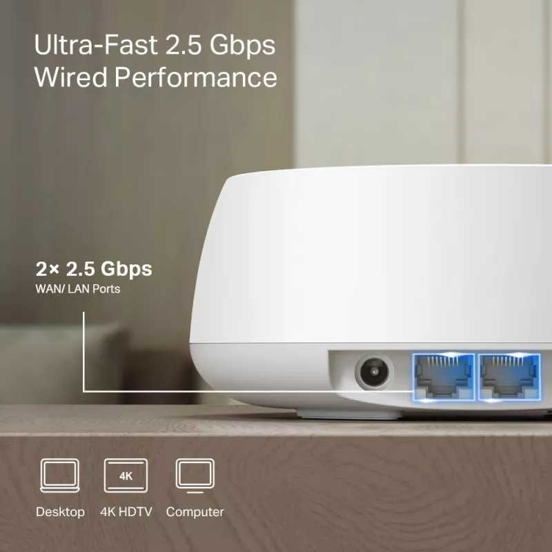 TP-Link BE3600 viso namo „Mesh“ Wi-Fi 7 sistema (1 vnt.), balta