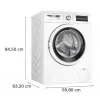 Skalbimo mašina Bosch WUU28T10PL, priekinė, 9 kg, 1400 aps./min., A energijos klasė