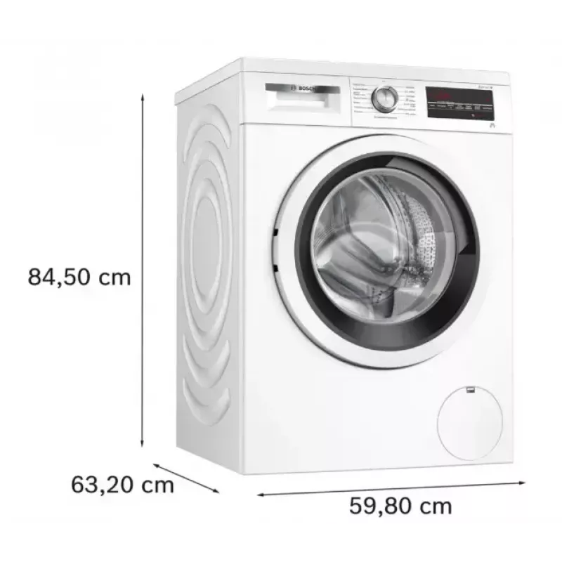 Skalbimo mašina Bosch WUU28T10PL, priekinė, 9 kg, 1400 aps./min., A energijos klasė