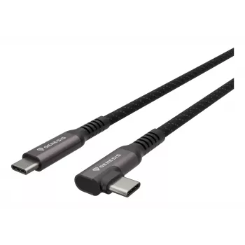 USB laidas GENESIS NVC-2219 USB 3.2 Gen 2 5 m USB C juodas, pilkas