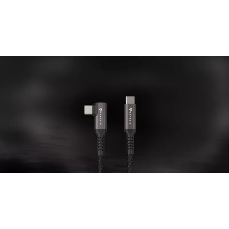 USB laidas GENESIS NVC-2219 USB 3.2 Gen 2 5 m USB C juodas, pilkas
