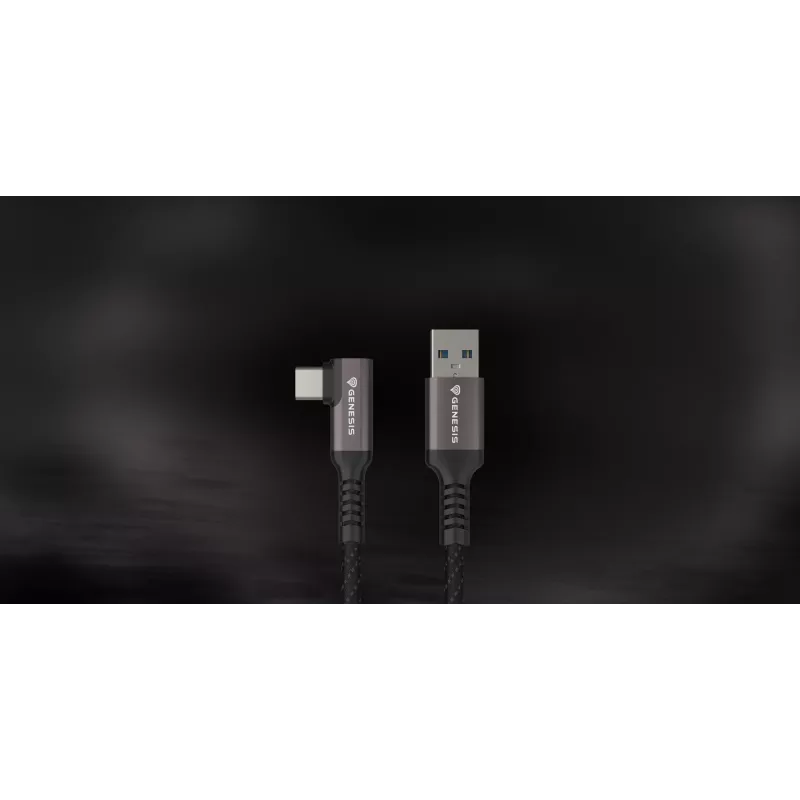 GENESIS NVC-2221 USB kabelis USB 3.2 Gen 1 (3.1 Gen 1) 5 m USB A USB C juoda, pilka