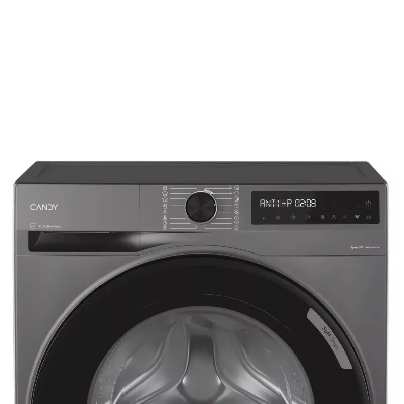 Candy BR 47SBL8G-S skalbimo mašina, pakrovimas iš priekio, 7 kg, 1400 aps./min., pilka
