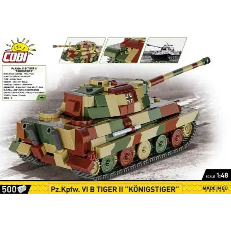 Plastikinis modelis Cobi Pz.Kpfw. VI B Tiger II Königstiger 1:35 (COBI-2732)