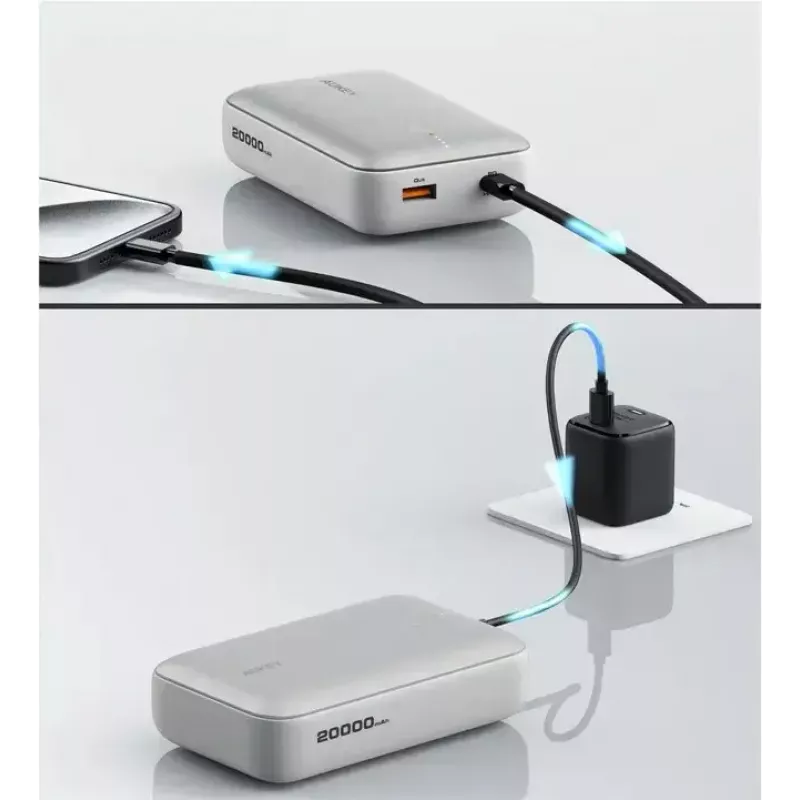 Nešiojamas išorinis akumuliatorius Aukey PB-Y57 Frozen White 2000mAh