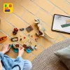 LEGO dinozaurų konstravimo rinkinys T. rex River Escape 76975 — 199 dalių, 2 minifigūrėlės, nuo 5 metų