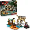 LEGO dinozaurų konstravimo rinkinys T. rex River Escape 76975 — 199 dalių, 2 minifigūrėlės, nuo 5 metų