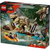 LEGO dinozaurų konstravimo rinkinys T. rex River Escape 76975 — 199 dalių, 2 minifigūrėlės, nuo 5 metų