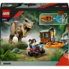 LEGO dinozaurų konstravimo rinkinys T. rex River Escape 76975 — 199 dalių, 2 minifigūrėlės, nuo 5 metų