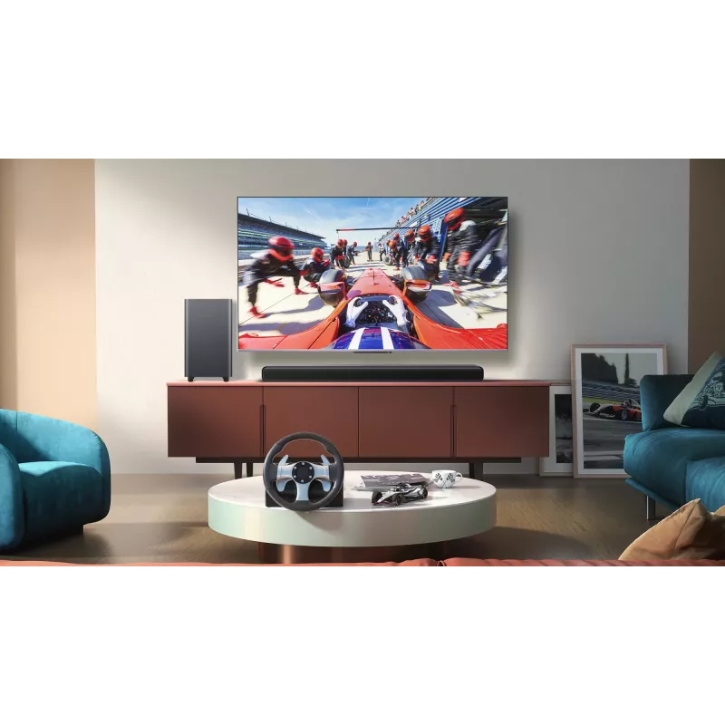 TCL S S55H 2.1 kanalo garso juosta su Dolby Atmos, belaidžiu žemų dažnių garsiakalbiu ir Bluetooth muzikos srautiniu perdavimu