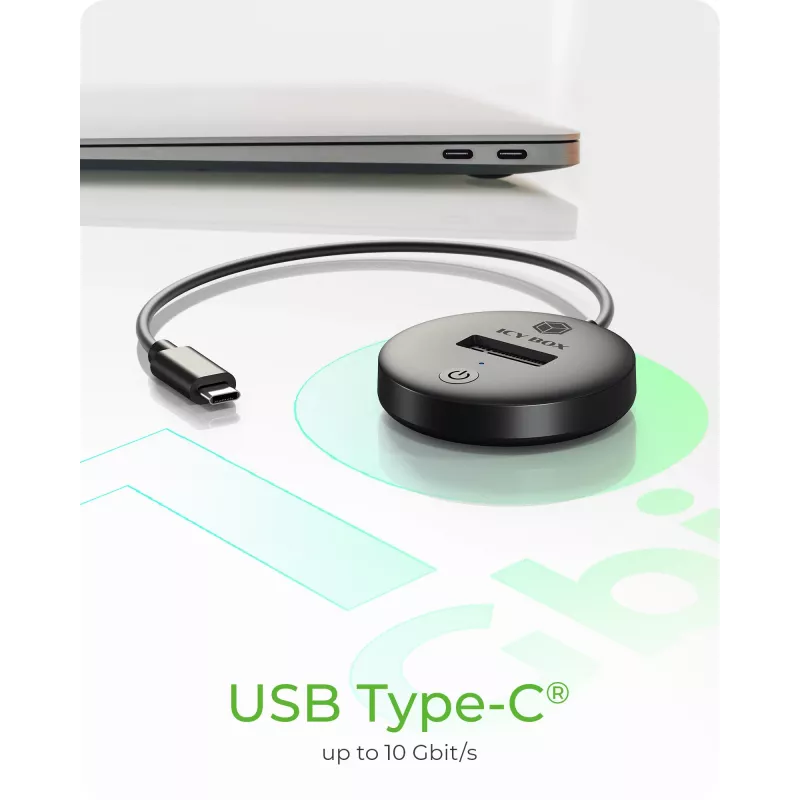 ICY BOX IB-1610MCD-C31 USB 3.2 Gen 2 (3.1 Gen 1) Type-C juoda
