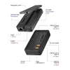 ICY BOX IB-DK4072M-CU31 USB 3.2 Gen 2 (3.1 Gen 1) Type-C juodas