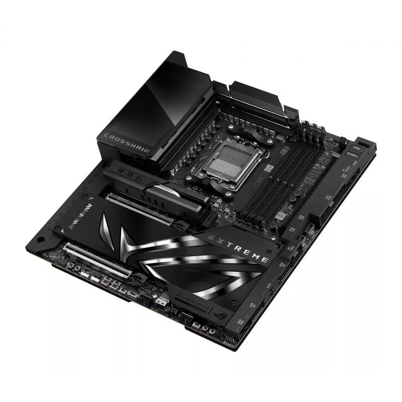 Motininė plokštė ASUS ROG CROSSHAIR X870E EXTREME — AMD X870E, Socket AM5, Extended ATX, DDR5, 4 DIMM, Wi‑Fi 7, 5 Gb LAN, 5x M.2