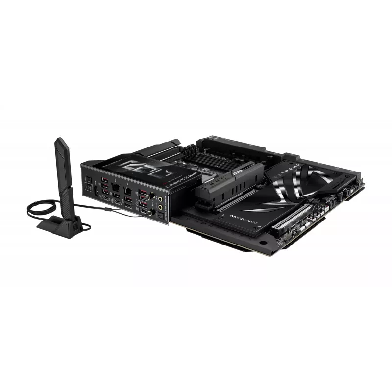 Motininė plokštė ASUS ROG CROSSHAIR X870E EXTREME — AMD X870E, Socket AM5, Extended ATX, DDR5, 4 DIMM, Wi‑Fi 7, 5 Gb LAN, 5x M.2