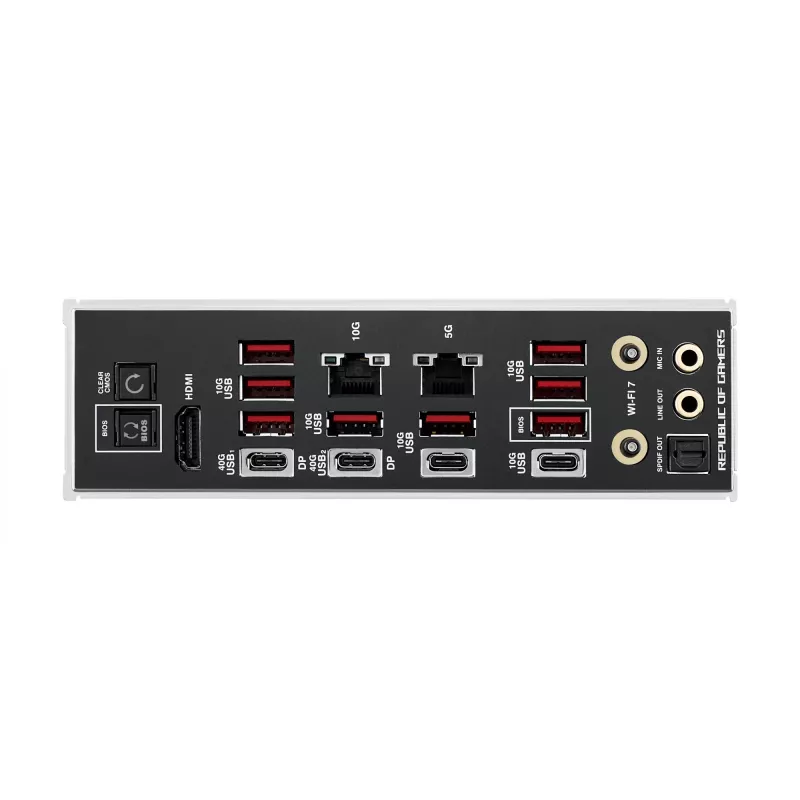 Motininė plokštė ASUS ROG CROSSHAIR X870E EXTREME — AMD X870E, Socket AM5, Extended ATX, DDR5, 4 DIMM, Wi‑Fi 7, 5 Gb LAN, 5x M.2