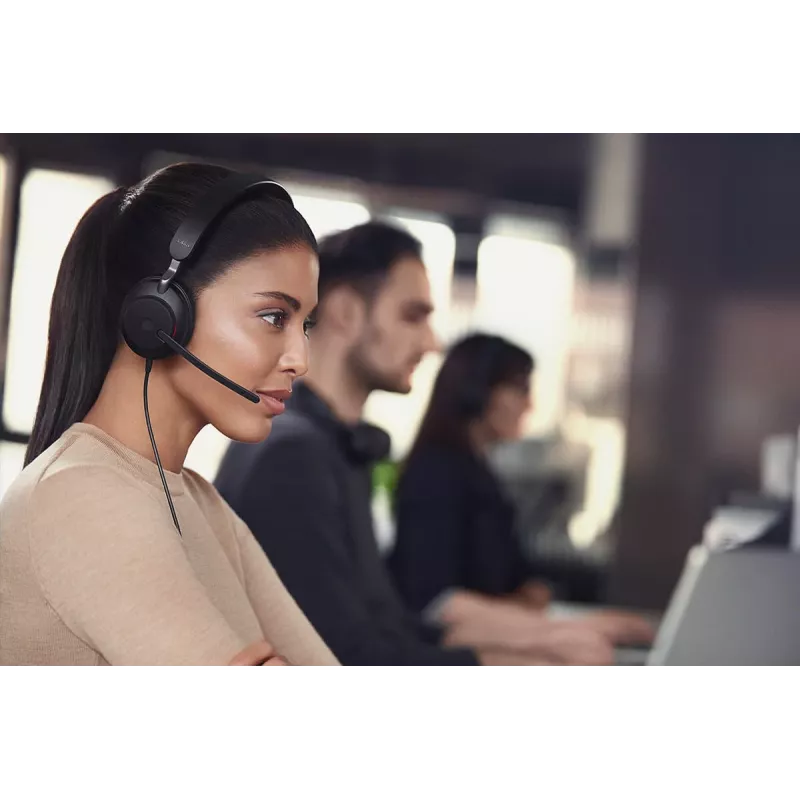 Jabra Evolve2 40 SE Ausinės Laidinės Antgalvinės Skambučiams/Muzikai USB Type-C / USB Type-A Juodos