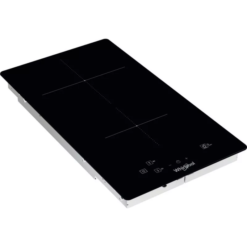 Whirlpool WS Q0530 NE juoda įmontuojama 28 cm zonos indukcinė kaitlentė (2 zonos)