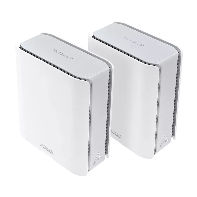ASUS ZenWiFi BT8 (2 vnt.) Triju juostų (2,4 GHz / 5 GHz / 6 GHz) Wi-Fi 7 (802.11be) Baltas 3 vidinės antenos