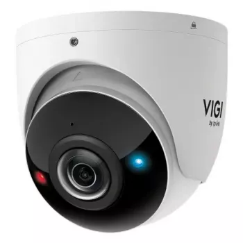 IP stebėjimo kamera TP-Link InSight S485PI lauke skirta turret 4K 3840×2160, 180° horizontalus objektyvas, montavimas ant sienos, balta