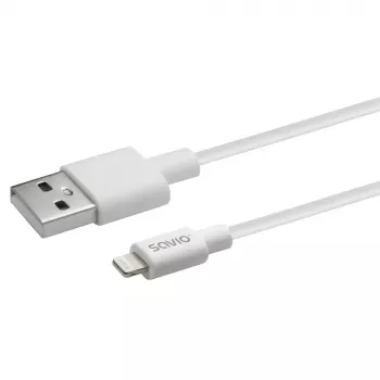USB laidas Savio CL-192 1m USB A USB 2.0 Baltas